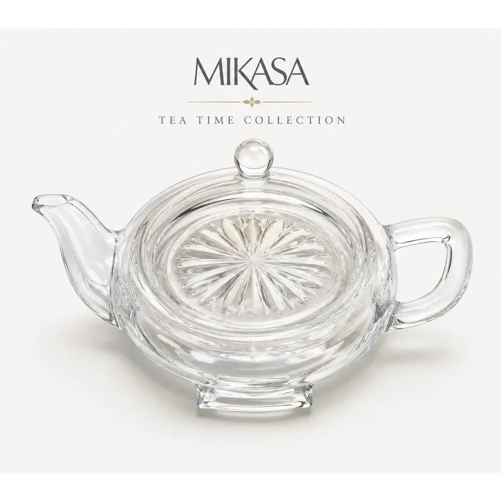 Mikasa Tea Time Tea Bag Caddy Teabag Holder Austrian Lead Crystal